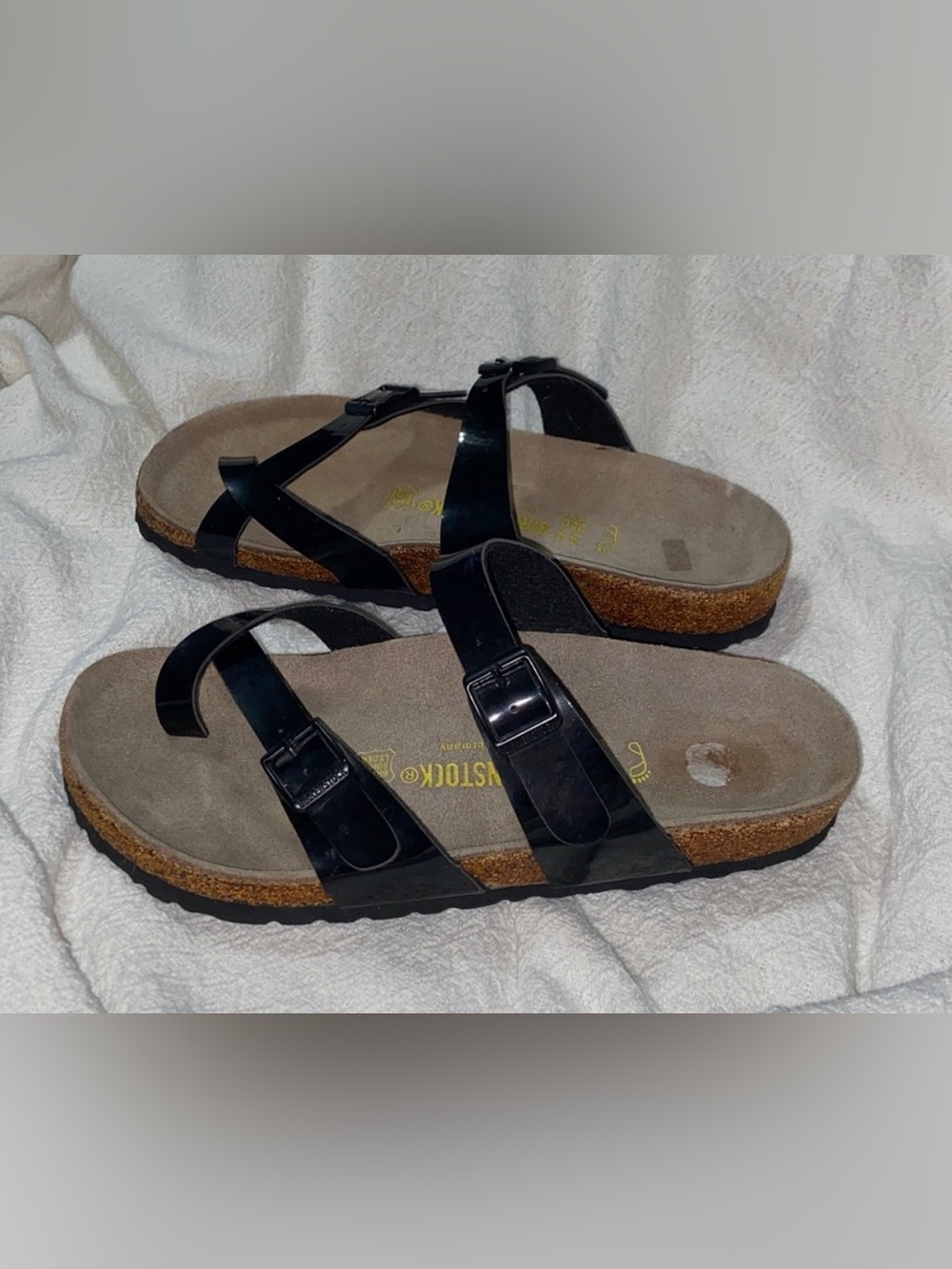 Like like Black Patent Birkenstock Mayari